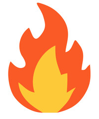 Fire. Editable color vector