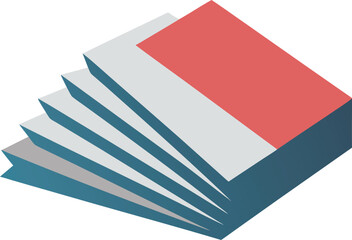 Scalable vector mockup stack of visiting cards for business design eps