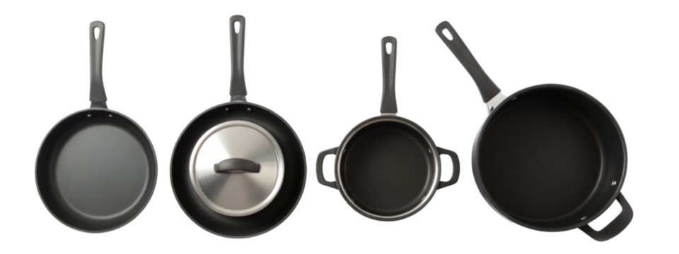 Elevate your culinary creations with this professional cookware set, perfect for modern kitchens and delicious meals, featuring sleek, durable pans for every cooking need - Powered by Adobe