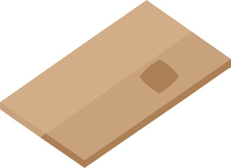 Thick kraft paper visiting card mockup flat lay vector eps scalable design element