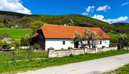 Obraz premium Countryside farmhouse