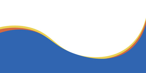 Elegant blue and gold wave background with a modern, minimalist design, perfect for banners, presentations, or business templates. EPS