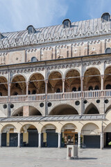 arches and columns at Palazzo della Ragione, Padova, Italy