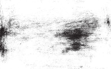 Vector grunge overlay texture. Black and white background. Abstract monochrome image includes a faded effect in dark tones