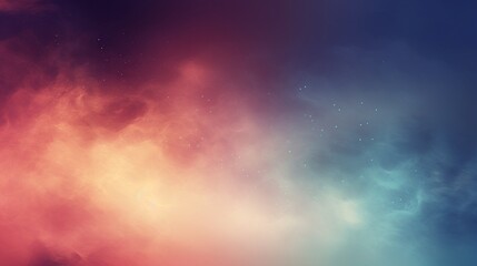 Naklejka premium Colorful Nebula Cloud with Pink Blue and Purple Hues in Space Scene