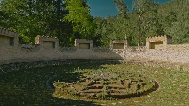 Historic Indigenous Kichwa Structure, Inti Watana by Peguche Waterfall, Otavalo, Ecuador