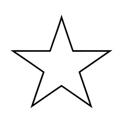 Simple scalable vector star illustration for graphic design projects clean icon Vector
