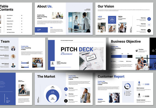 Pitch Deck Presentation Template Design