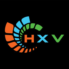 HXV letter design. HXV letter technology logo design. HXV Monogram logo design for an entrepreneur and business.