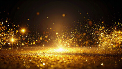 Obraz premium 金粉が舞うシンプル空間