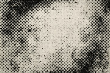 Grunge halftone dot texture with worn edges ink speckles and vintage print vibe versatile background for bold typography album art and edgy social designs