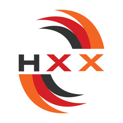 HXX letter design. HXX letter technology logo design. HXX Monogram logo design for an entrepreneur and business.