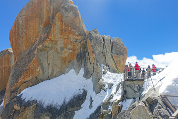 Overlooking the Rocks of Chamonix on a Sunny Summer Afternoon 