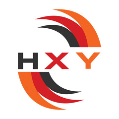 HXY letter design. HXY letter technology logo design. HXY Monogram logo design for an entrepreneur and business.
