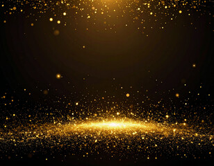 金粉が舞うシンプル空間