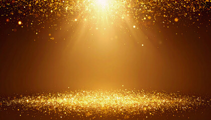 金粉が舞うシンプル空間