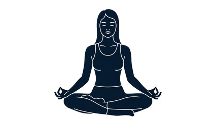 Yoga and Pilates Woman Vector Illustration – Tight Sportswear Pose Collection AI EPS PNG JPEG
