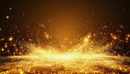 金粉が舞うシンプル空間