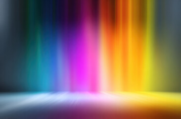 Vibrant abstract background with colorful light streaks creating dynamic and energetic atmosphere