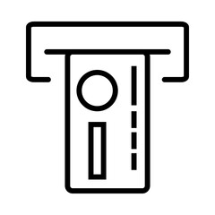 monochrome credit card slot 