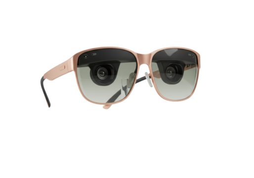 Isolated mixed-reality eyeglasses with cameras, smart technology for augmented vision use