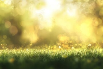 Obraz premium Blurred summer field with heat haze background