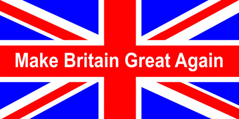 Flag of the United Kingdom make Britain great again