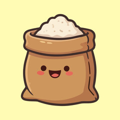 Cute Flour Sack Cartoon