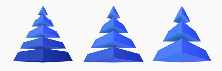 Pyramid infographic 3d style blue color for time line, presentation, start up project, business strategy, theory basic operation, logic analysis vector 10 eps