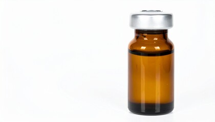 Amber Glass Vial, Medical Vaccine, Pharmaceutical, Single Dose, Healthcare, Sterile, Injection, Liqu