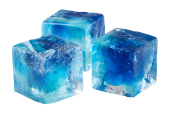 Dreamy Gel Cubes – Transparent Sky-Themed Abstract Design