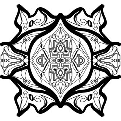 Abstract Tribal Mandala Pattern