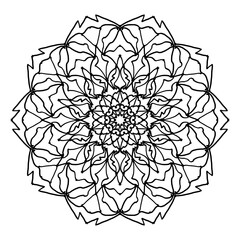 Hand-Drawn Abstract Mandala Design