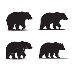 Fototapeta premium BEAR SILHOUTTE