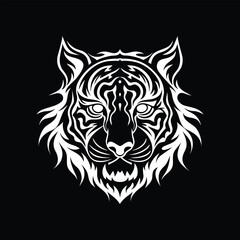 tiger head flame vector 
