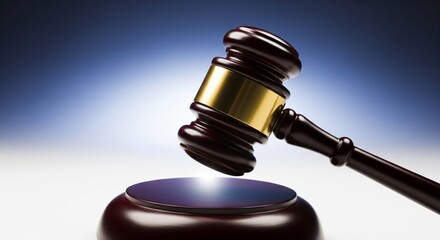 Judge Gavel on Sound Block – Symbol of Law and Justice