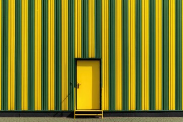 Striped Warehouse Door