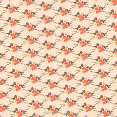 seamless pattern with red hearts