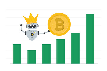 Cryptocurrency trading bot. Number one, first place, bot trades on cryptocurrency market. Bitcoin trading bot makes money. Best bot in crown holds bitcoin. Financial technologies.