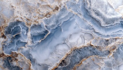 Ice blue marble boasts a distinctive texture, marked by a soft watercolor haze effect and an array of gray shades that mimic the stone's natural patterns and veins