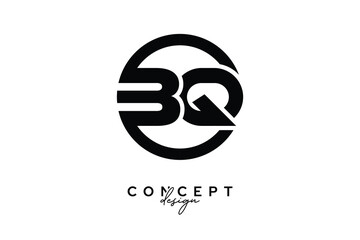 BQ Creative Circle Monogram Logo Design – Modern Branding Concept