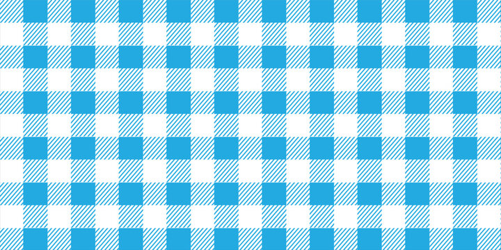 Gingham pattern background. Retro tablecloth texture. Abstract color full of Scott pattern. Pastel gingham seamless background for print on fabric. Vector art.
