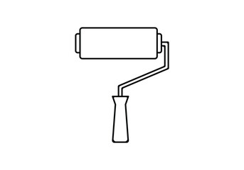 Vector art of paint roller icon