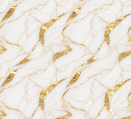 White and Gold Marble Texture Background