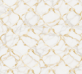 White and Gold Marble Texture Background