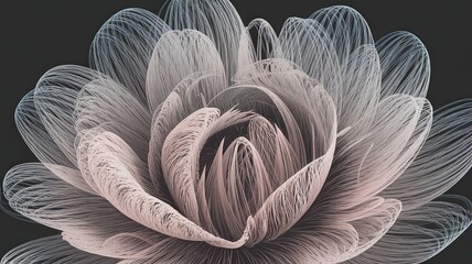 Abstract Thread Flower