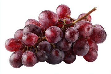 Close Up Cluster Of Red Grapes