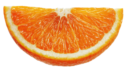 Half Sliced Orange Top View Displaying Juicy Citrus Fruit Texture for Fresh Natural Healthy Food Concept on White Background