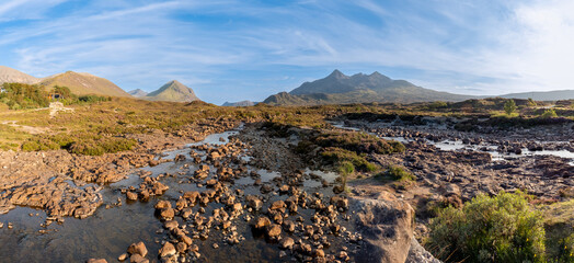 Cuillin Hills – 100-Megapixel-Panorama mit Blick auf Pinnacle Ridge auf der Isle of Skye,...