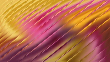 Abstract diagonal lines with rich yellow and magenta fluid texture background pattern